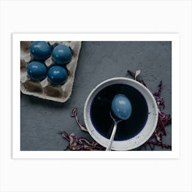 Blue Eggs Art Print