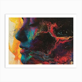 Woman'S Face 5 Art Print