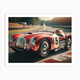 Vintage Racing Car Art Print