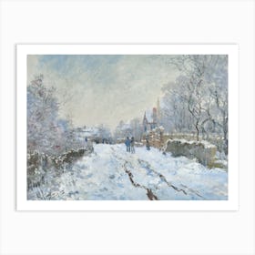 Snow Scene At Argenteuil, Claude Monet Art Print