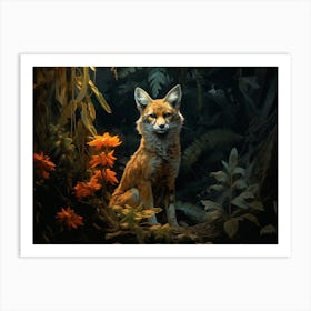 Gray Fox 1 Art Print