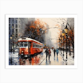 Winter City 1 Art Print