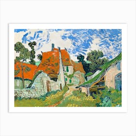 Street In Auvers Sur Oise, Van Gogh Art Print