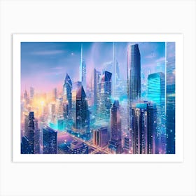 Futuristic Cityscape 55 Art Print