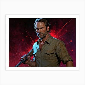 Rick Grimes 1 Art Print