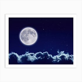 Full Moon In The Sky - Mystic Moon poster #7 Art Print