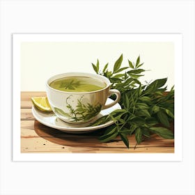 Green Tea Art Print