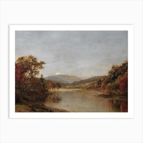 View Of A River Art Print