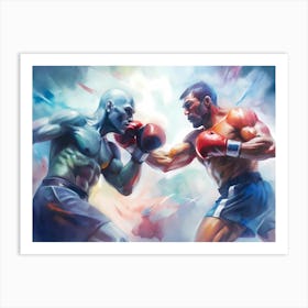 Boxing Fight Art Print