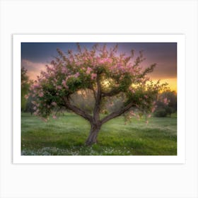 Tree At Sunset 3 Art Print