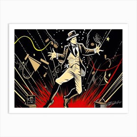 Electro Swing Man - King Of Dance Art Print