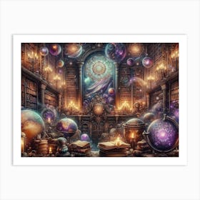 Library Of Magic 1 Art Print