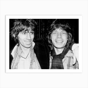 Keith Richards And Mick Jagger, 1977 Art Print