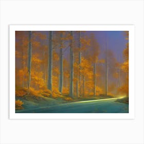 Road In The Woods Art Print