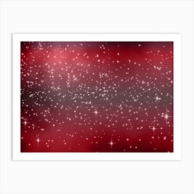 Light Pink Tone Shining Star Background Art Print