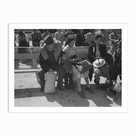 Untitled Photo, Possibly Related To Santa Anita Reception Center, Los Angeles, California, The Evacuation Of Art Print