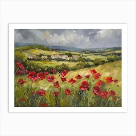 Poppies In The Meadow 15 Art Print