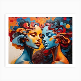 Two Women Art Print