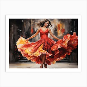 Flamenco Dancer Art Print