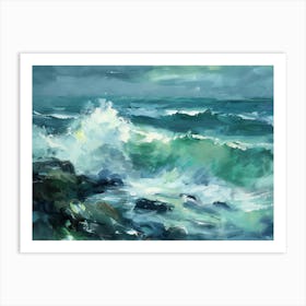 Ocean Crashing 7 Art Print