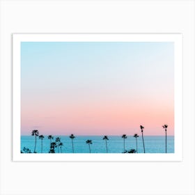 Pastel Sunset In California Art Print