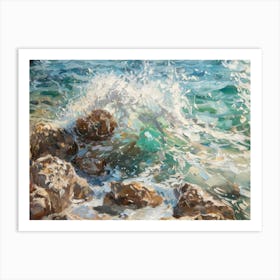 Ocean Crashing 6 Art Print