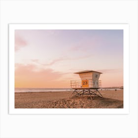 Summer Lifeguard Tower Art Print