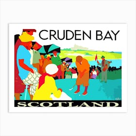 Cruden Bay, Scotland, Golf Match Art Print