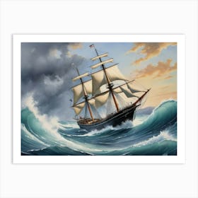 Sailing Ship Caribic Art Print