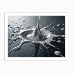 Milk Pouring 1 Art Print