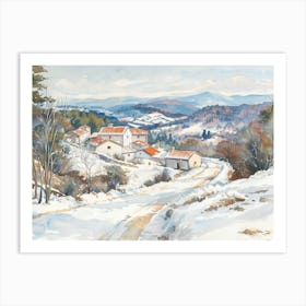 Winter Village 2 Art Print