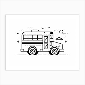 School Bus 4 Art Print