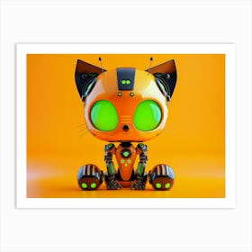 Robot Cat Art Print