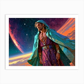 Man In Space Art Print