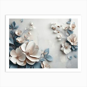 Paper Flowers 61 Art Print