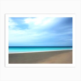 Blurred Beach Art Print