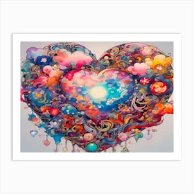 Heart Of Love 1 Art Print