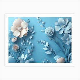 Paper Flowers 13 Art Print