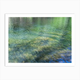 Blue-green summer dream by the lake Art Print