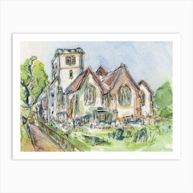 St Michaels And All Angels Throwley 17th May 2024 Art Print