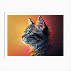 Cat Portrait 1 Art Print