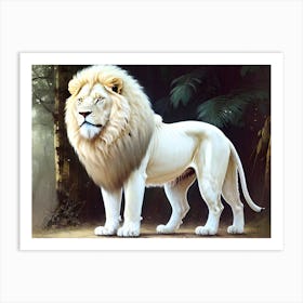 White Lion 9 Art Print