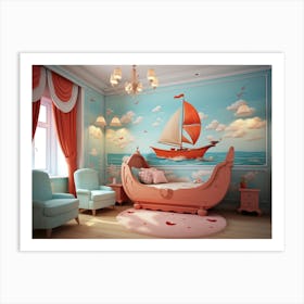 Girl'S Bedroom Art Print