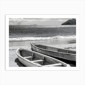 Two Boats On The Beach Art Print