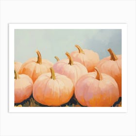 Pink Pumpkins Art Print