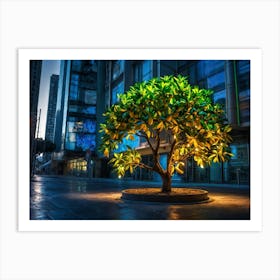 Tree In The City Art Print