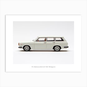 Toy Car 71 Datsun Bluebird 510 Wagon White Poster Art Print