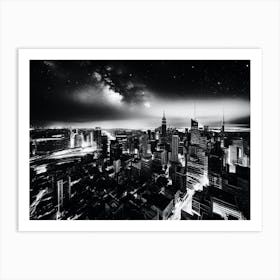 New York City At Night 20 Art Print