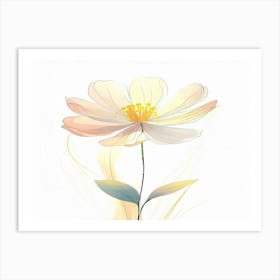 White Flower Art Print