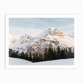 Swiss Alps At Dusk Art Print